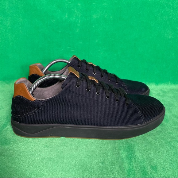 OluKai Other - Olukai Lae'ahi Li Mens Sneakers Shoes Black Canvas Lace Up Casual